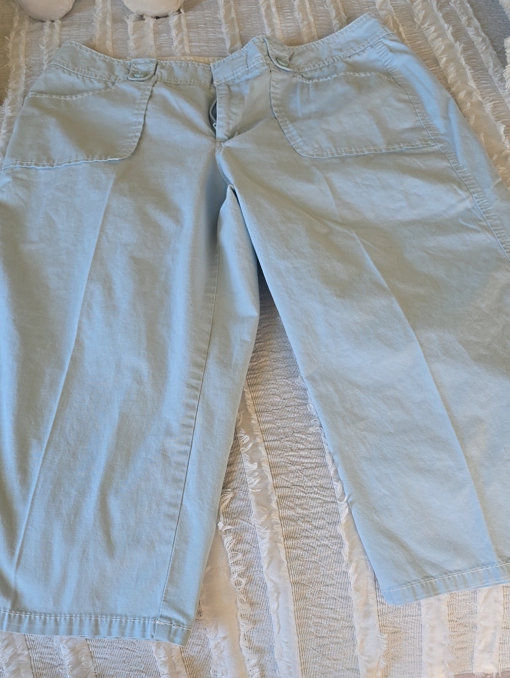 Dockers Light Blue Capris with Subtle Waistband